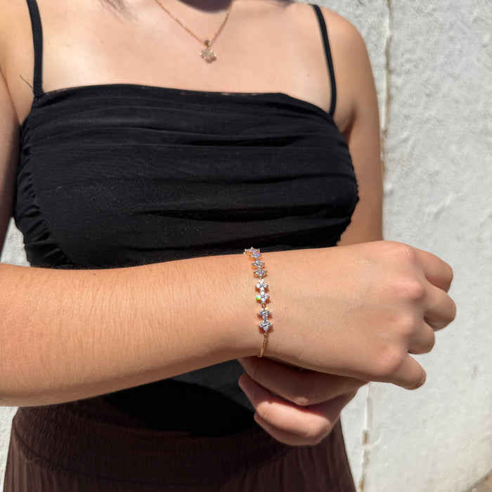 Pulsera Jardín Dorado - Oro Rosa – Silver Ice 03