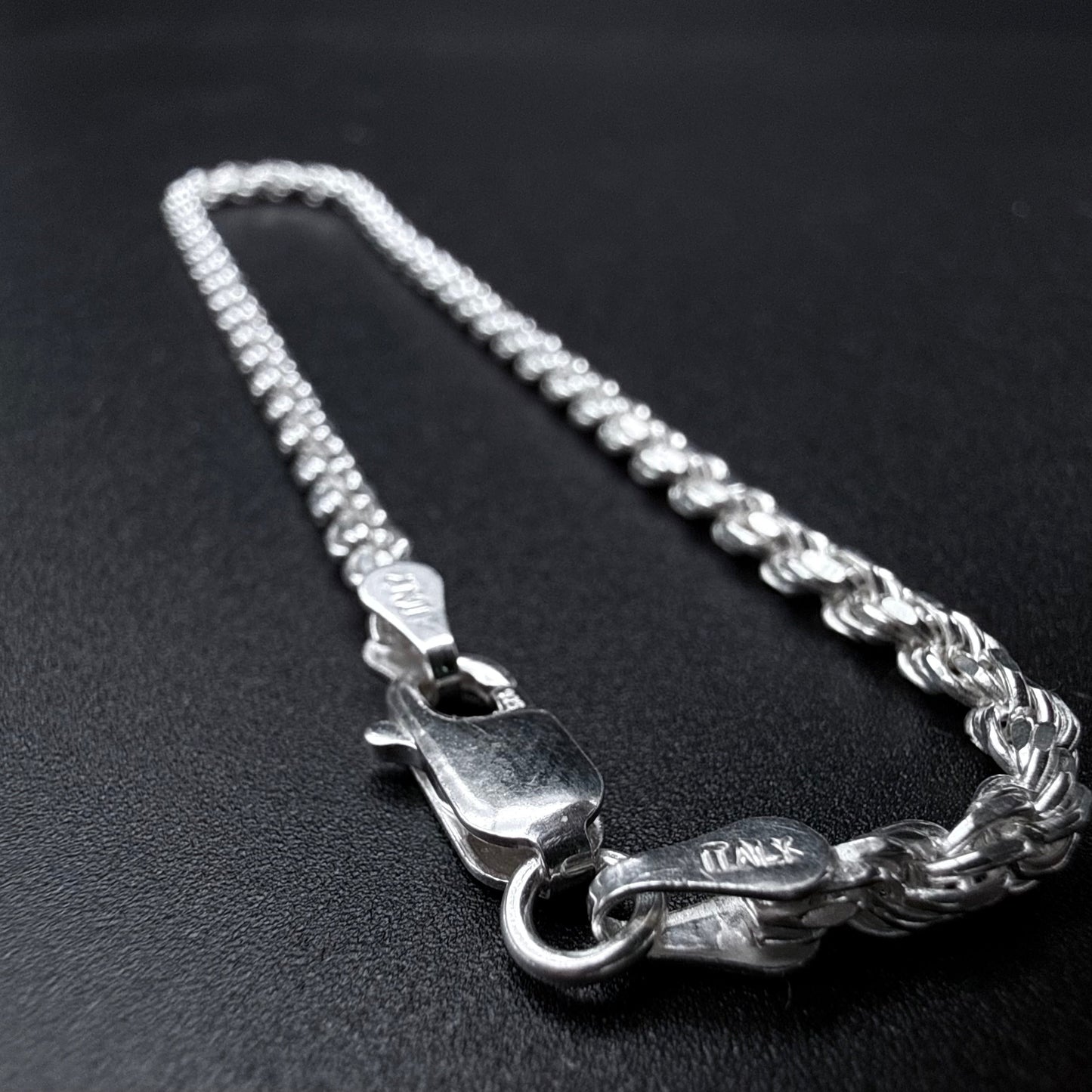 Pulsera Turbillón 3mm - Plata 925 Italy – Silver Ice 04