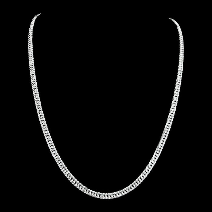 Cadena Triple Grumet 4mm – Silver Ice 01