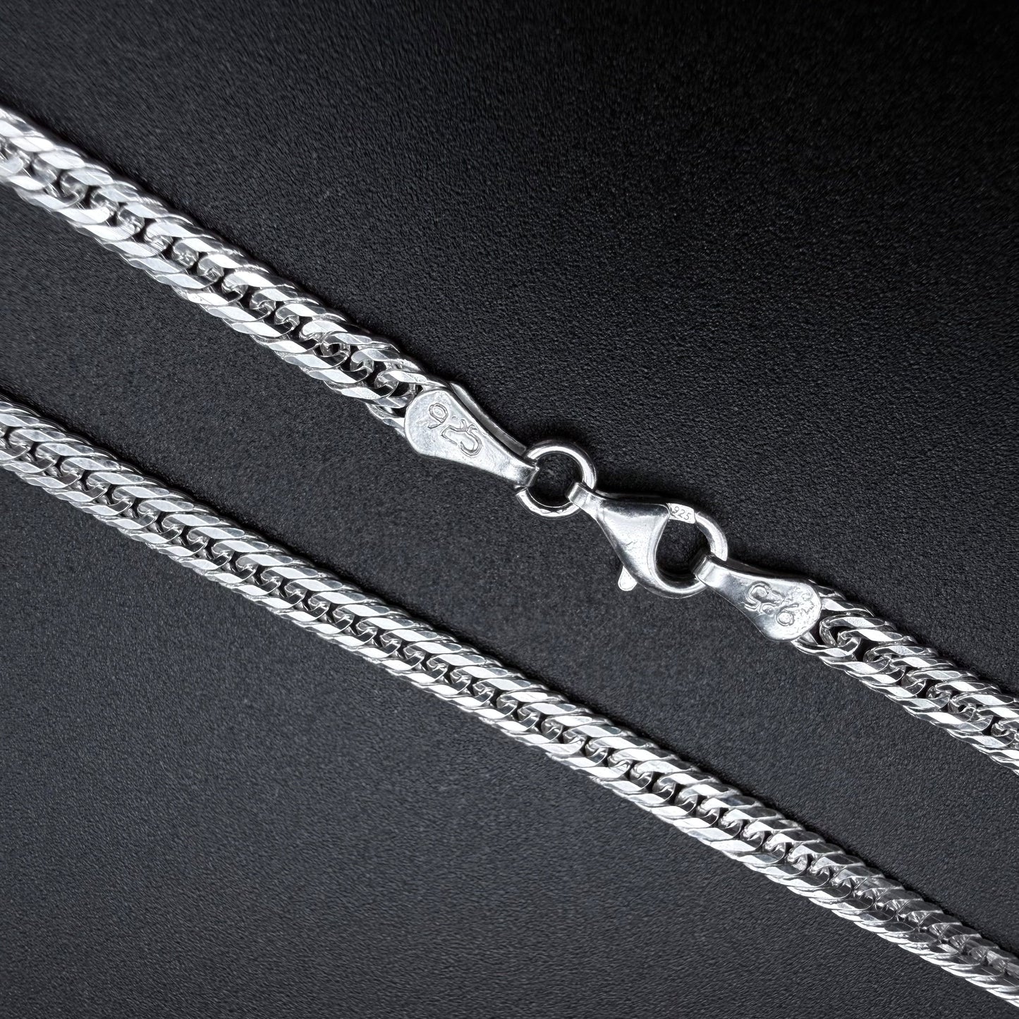Pulsera Triple Cubana 4mm - Plata 925 Italy – Silver Ice 03