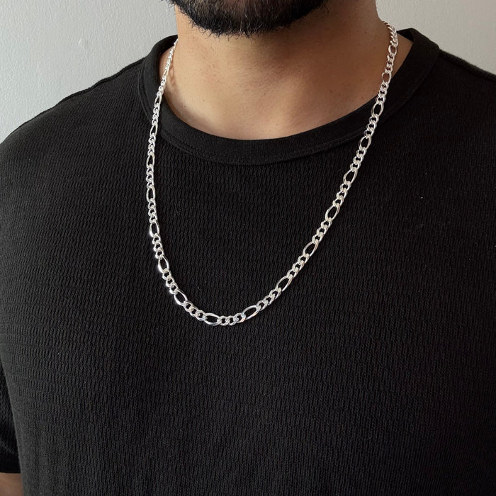 Cadena Fígaro - 8 mm – Silver Ice 03