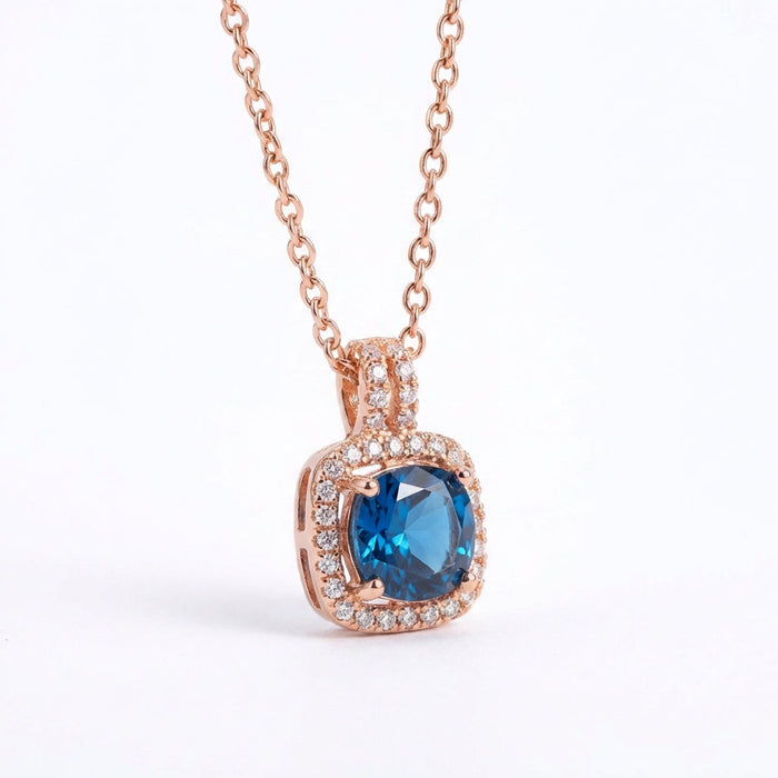 Cadena Cielo Azul - Oro Goldfilled Rosa – Silver Ice 01