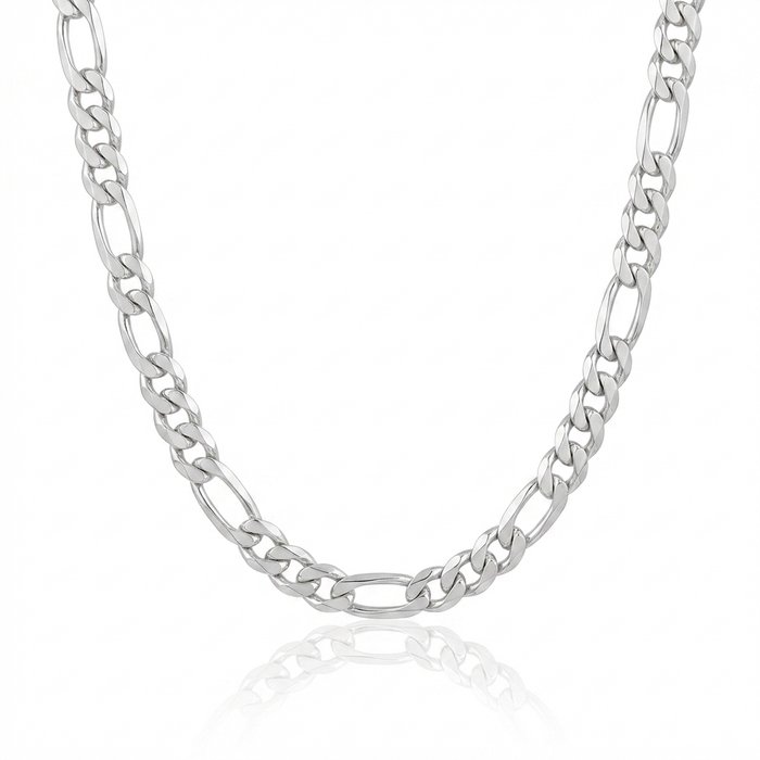 Cadena Fígaro - 8 mm – Silver Ice 01