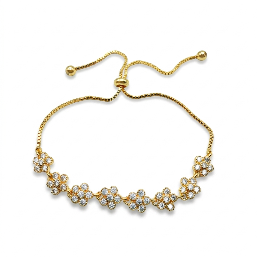 Pulsera Rosette Oro Goldfilled – Silver Ice 01