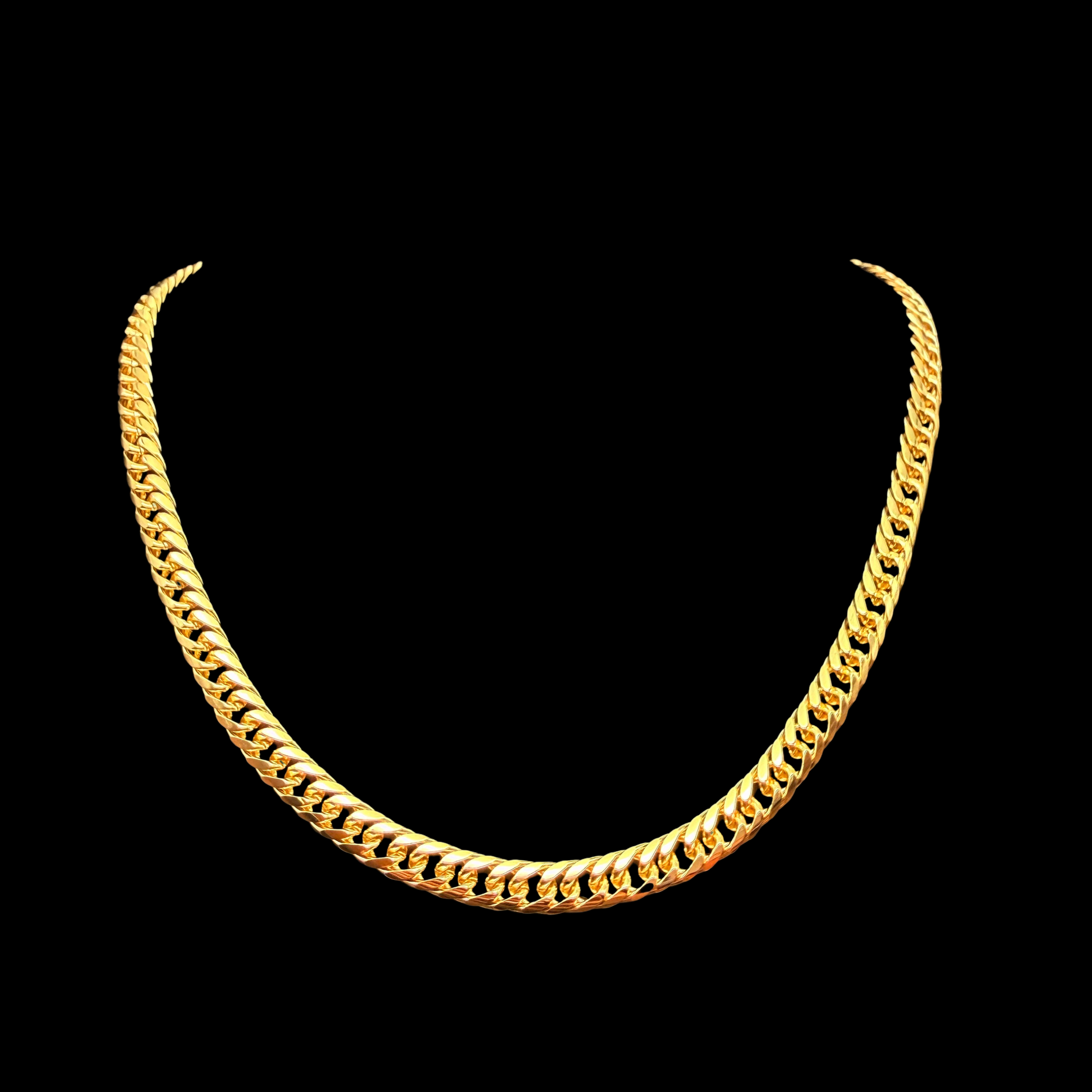 Cadena Doble Cubana Oro – 6 mm – Silver Ice 01
