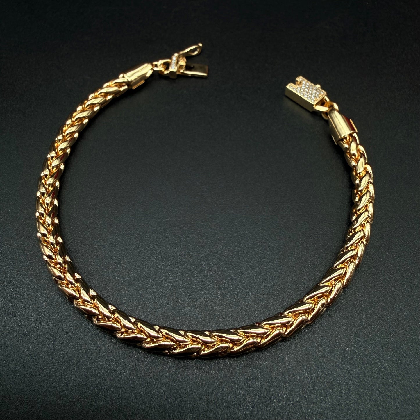 Pulsera Escama Dragón Oro – 4 mm – Silver Ice 03
