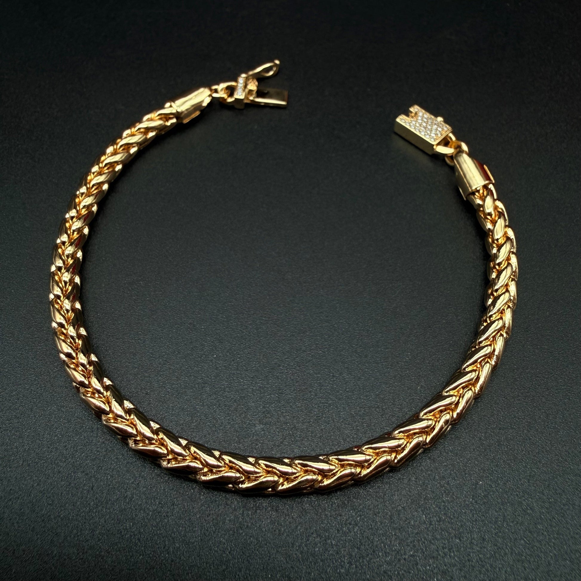 Pulsera Escama Dragón Oro – 4 mm – Silver Ice 03