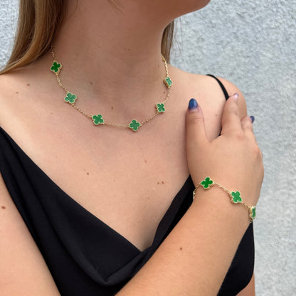 Pulsera Van Cleef Verde Dual Oro – Silver Ice 04