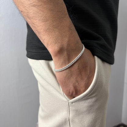 Pulsera Triple Grumet - 4mm – Silver Ice 03