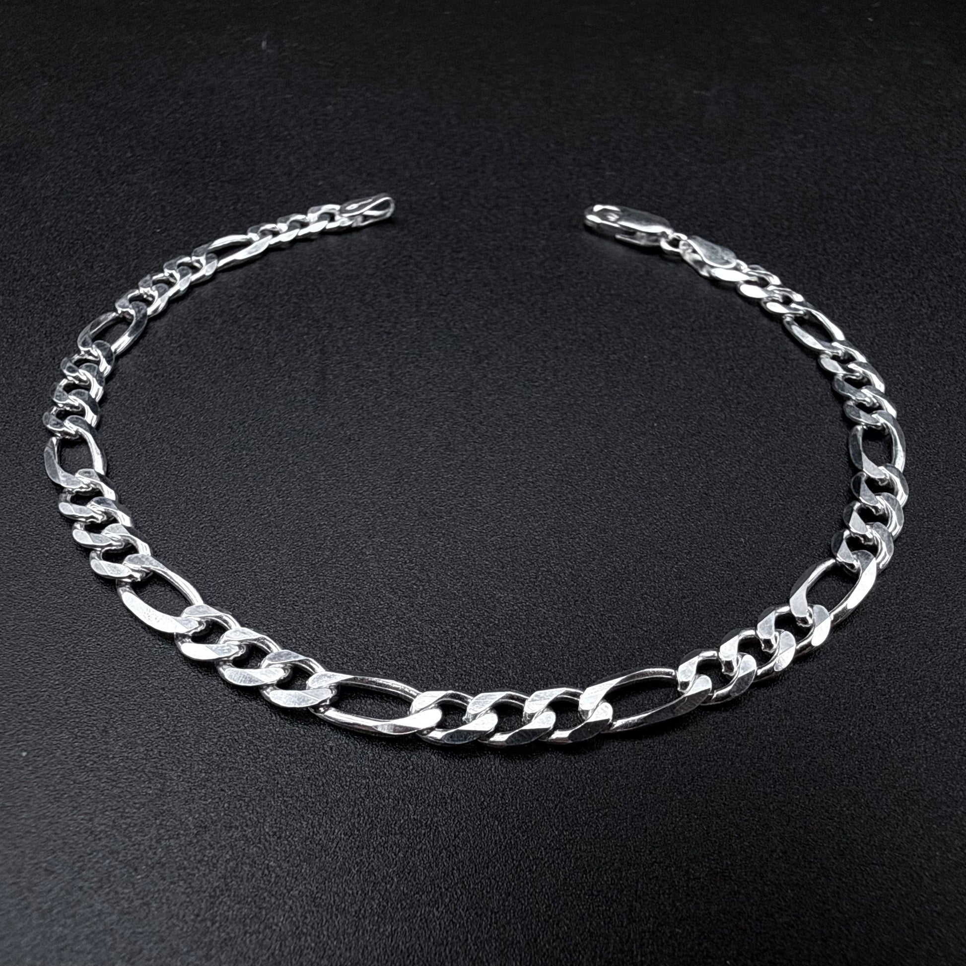 Pulsera Fígaro 5mm - Plata 925 Italy – Silver Ice 01