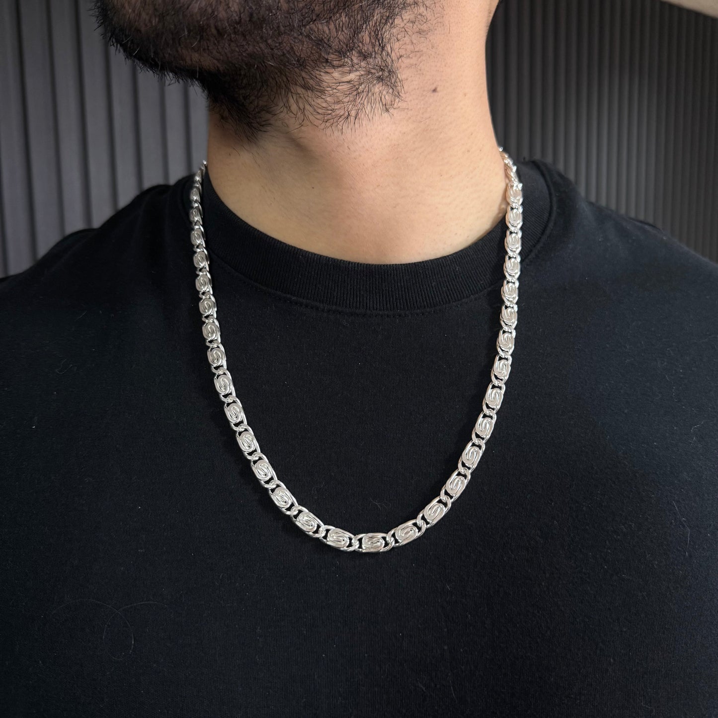 Cadena Caracol - 7mm – Silver Ice 05