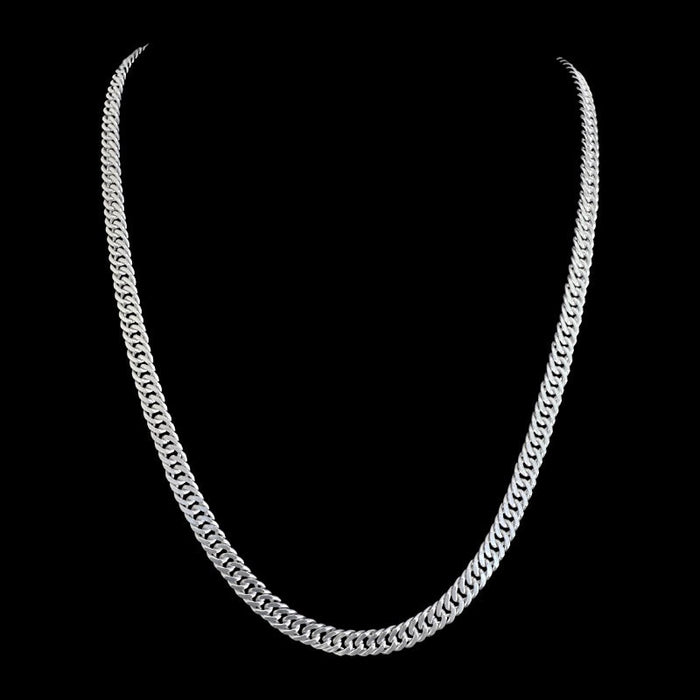 Cadena Triple Grumet 6mm – Silver Ice 01