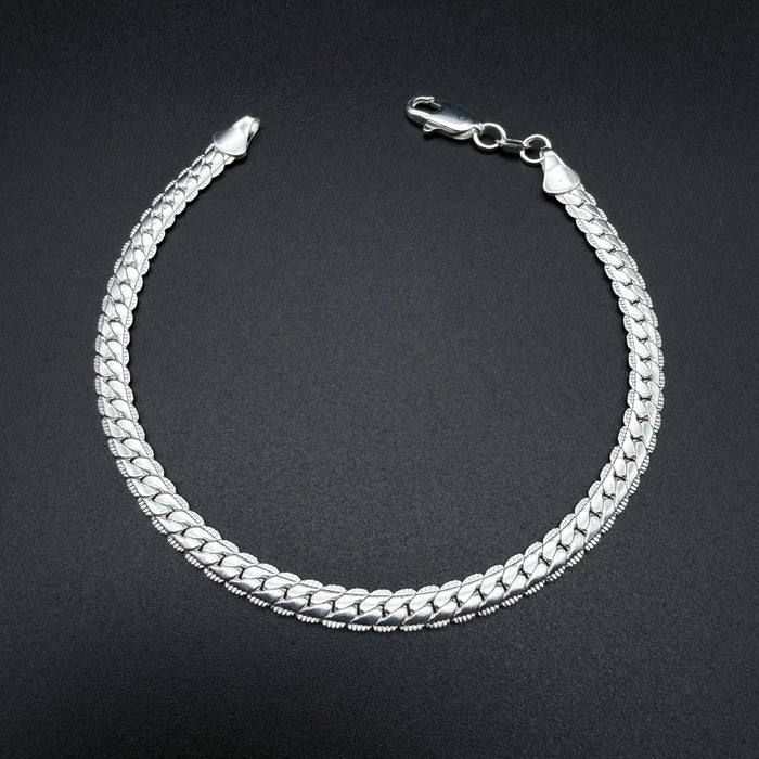 Pulsera Cubana Plata 925 - 4,5 mm