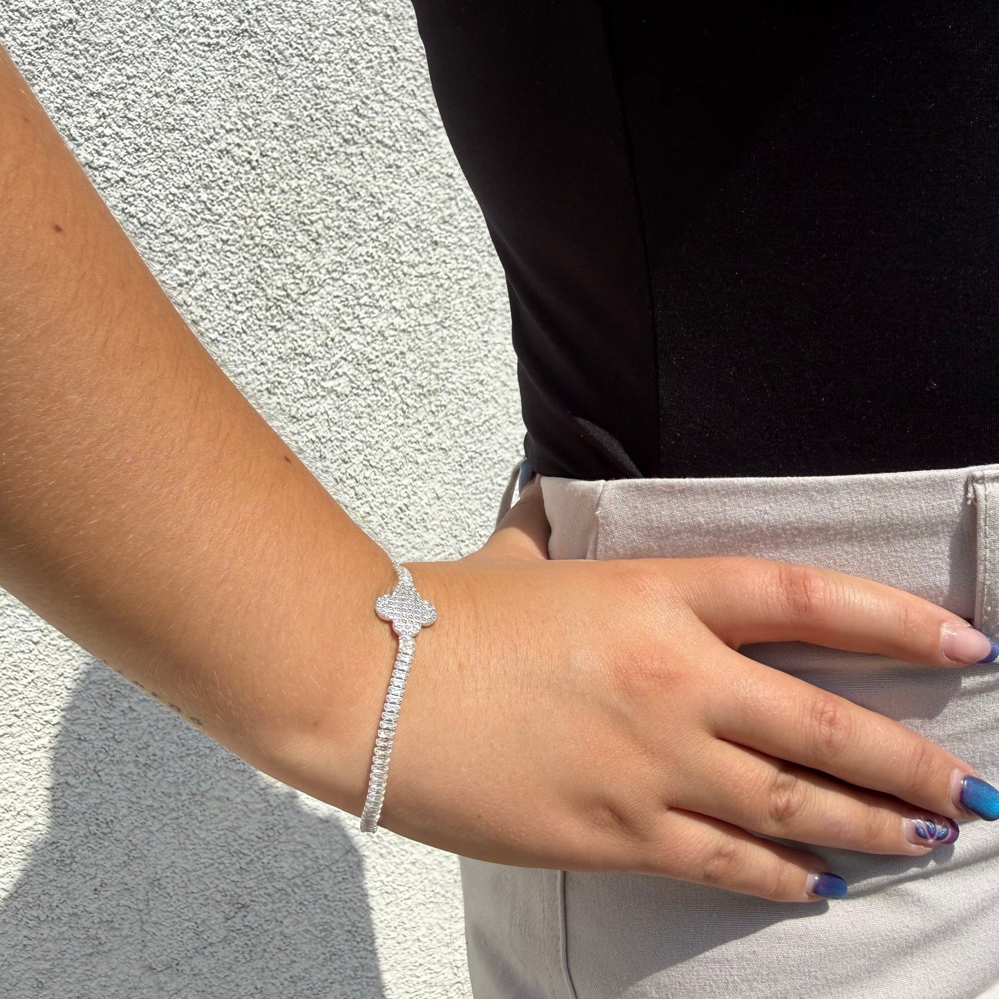 Pulsera Van Cleef Tennis en Plata 925 – Silver Ice 02