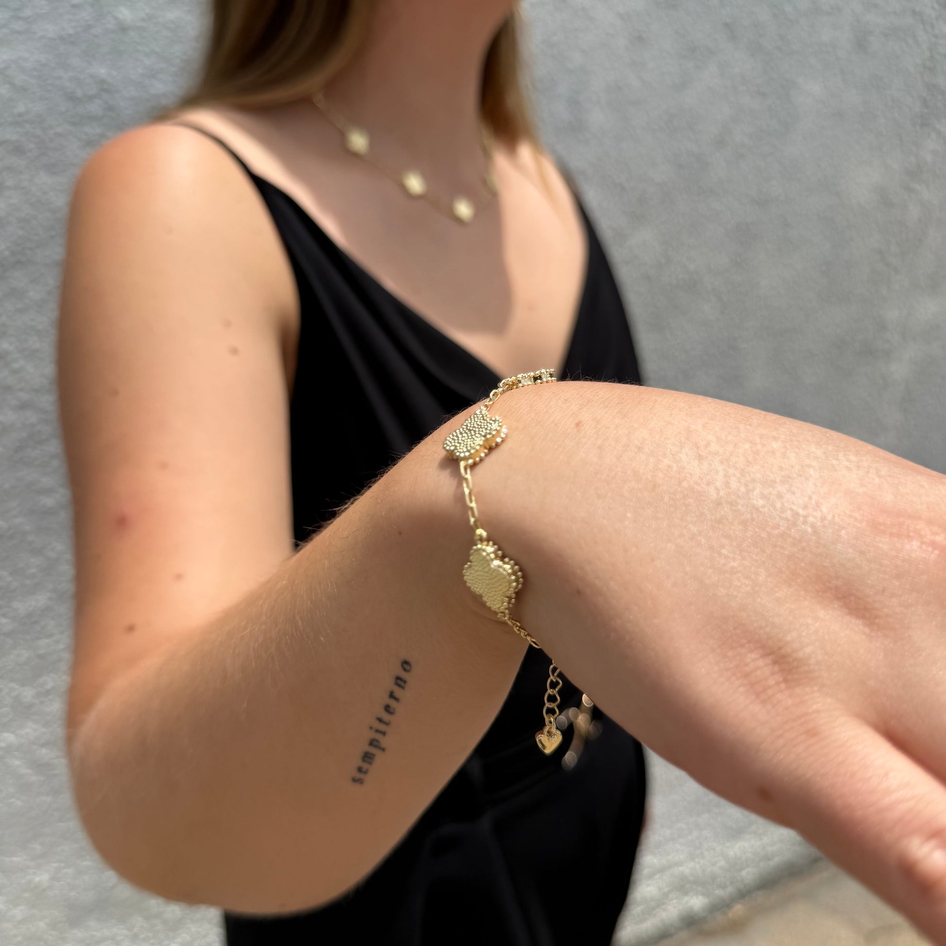 Pulsera Van Cleef Roja Dual Oro – Silver Ice 07