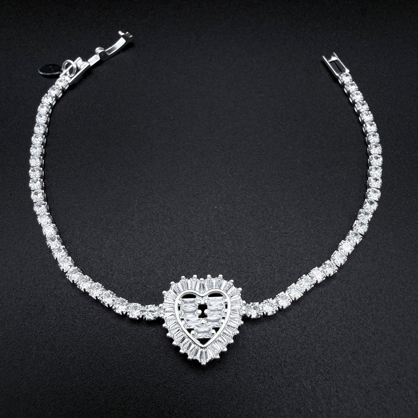 Pulsera Love Crown Tennis Plata 925 – Silver Ice 02