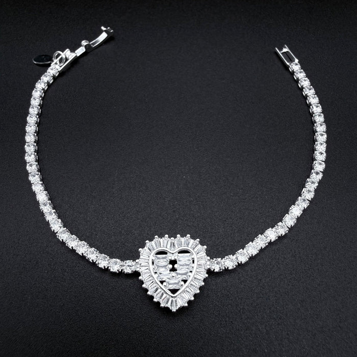 Pulsera Love Crown Tennis Plata 925 – Silver Ice 02
