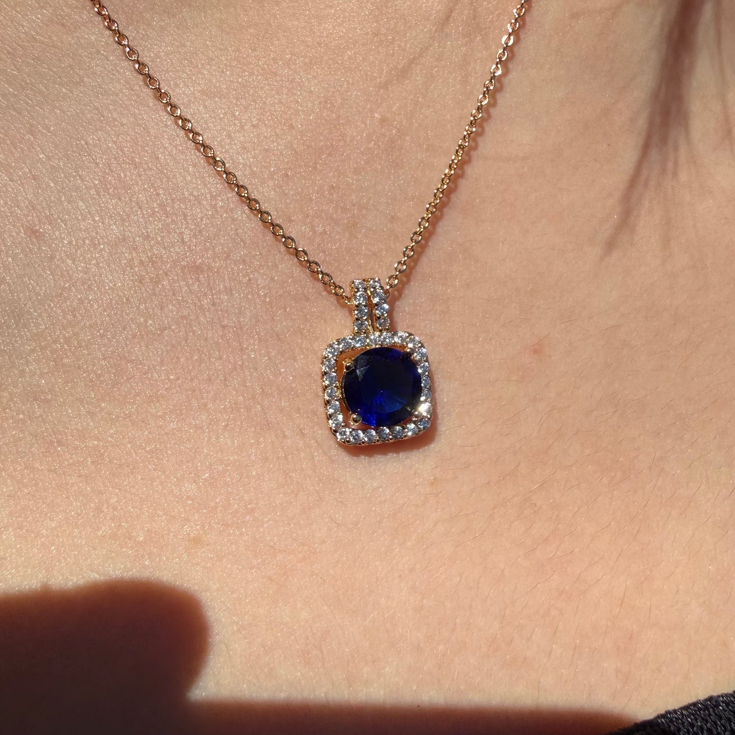 Cadena Cielo Azul - Oro Goldfilled Rosa – Silver Ice 04