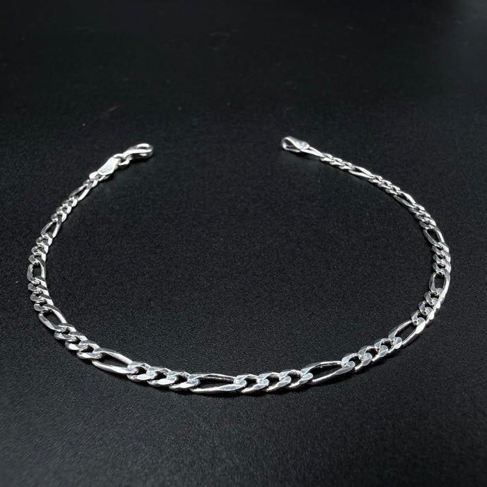 Pulsera Fígaro 3mm - Plata 925 Italy – Silver Ice 01