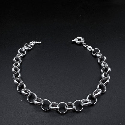 Pulsera Rolo 9mm – Silver Ice 04