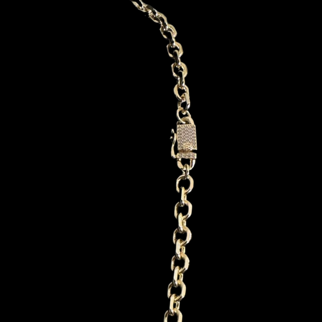 Cadena Rolo Limada Oro – 6mm – Silver Ice 04