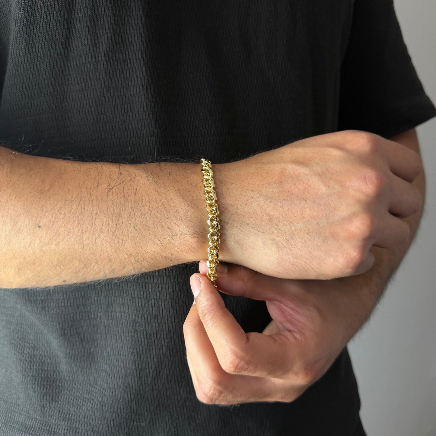 Pulsera Diamond Oro – 7 mm – Silver Ice 02