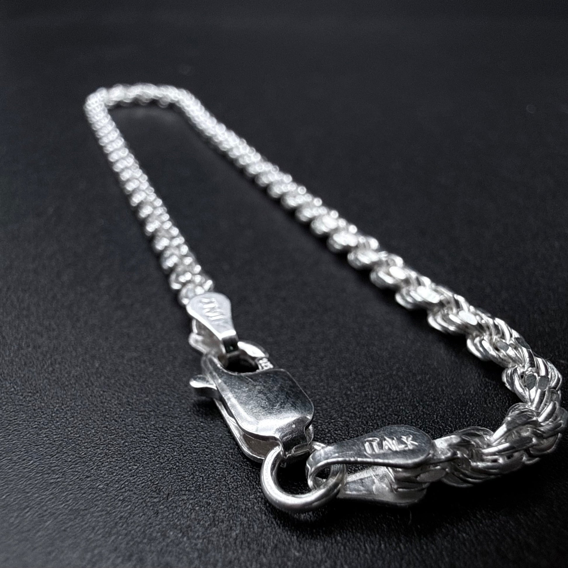 Pulsera Turbillón 3mm - Plata 925 Italy – Silver Ice 04