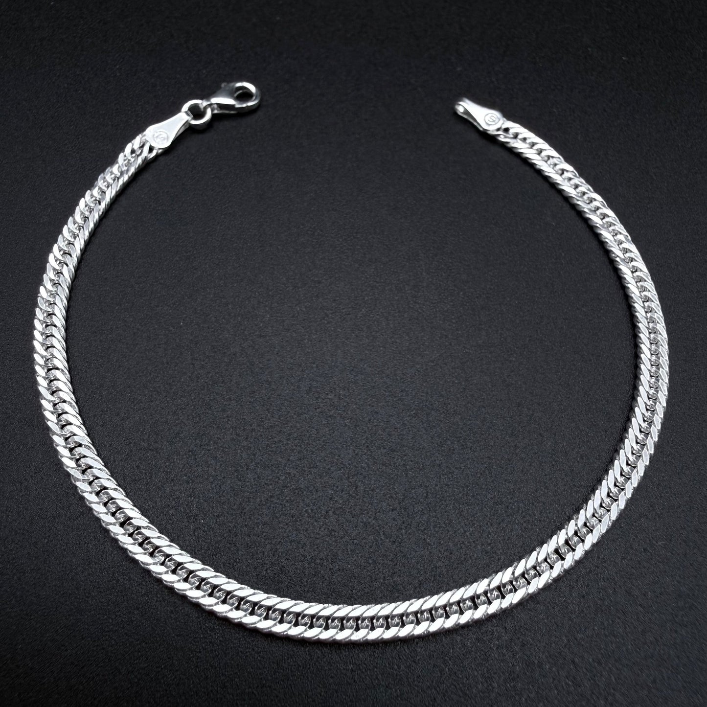 Pulsera Triple Cubana 4mm - Plata 925 Italy – Silver Ice 02