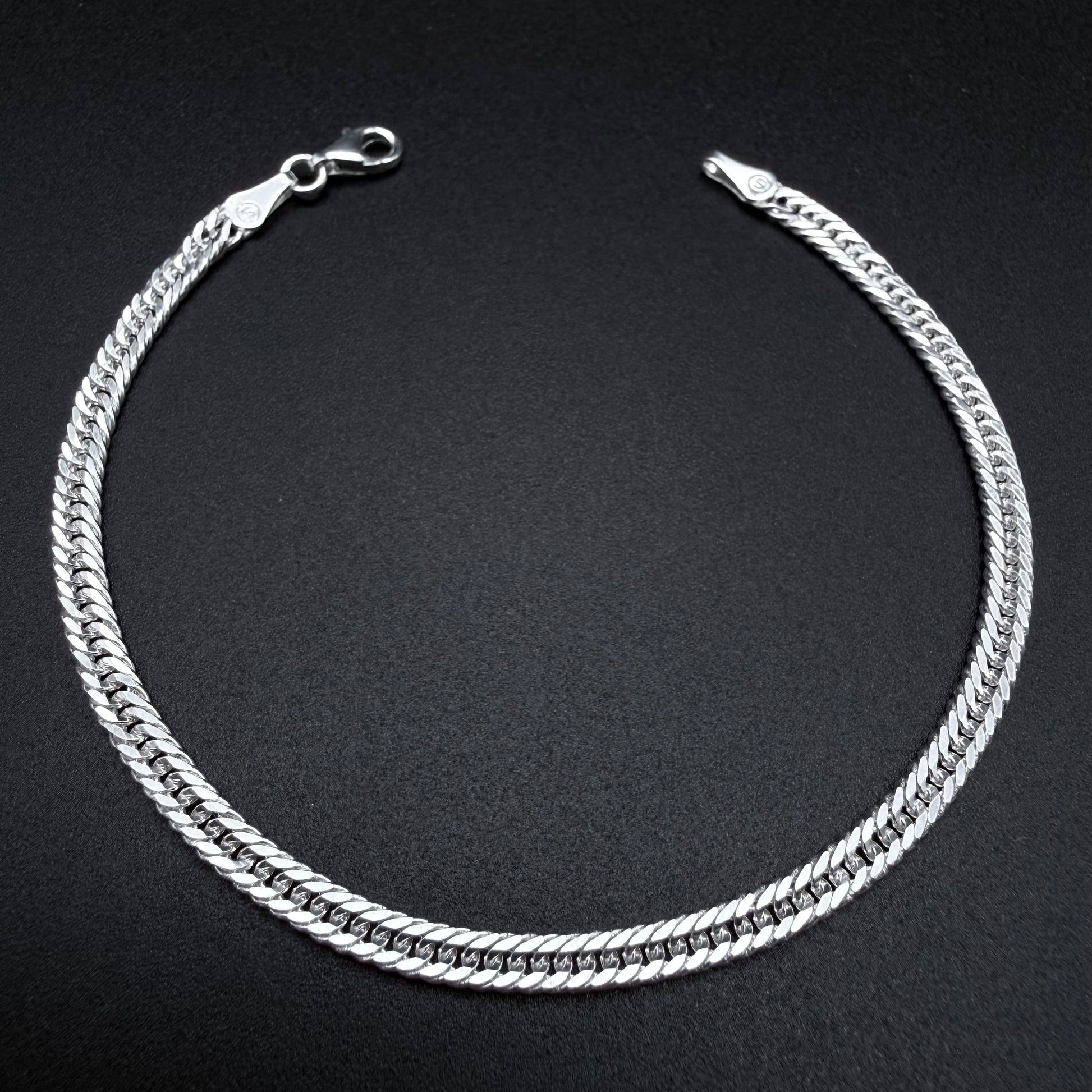 Pulsera Triple Cubana 4mm - Plata 925 Italy – Silver Ice 02