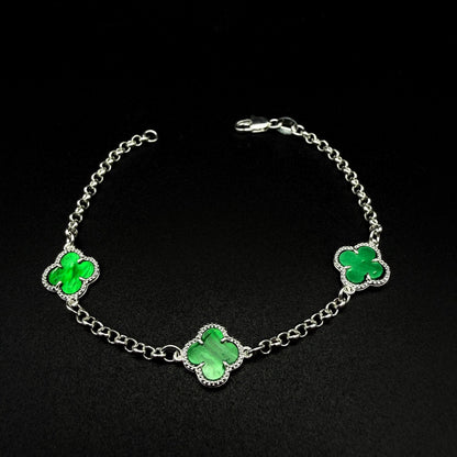 Pulsera Van Cleef Verde – Silver Ice 05