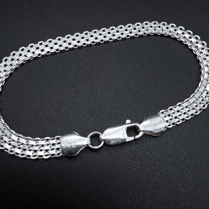 Pulsera Tejido Chino 6mm - Plata 925 Italy – Silver Ice 02
