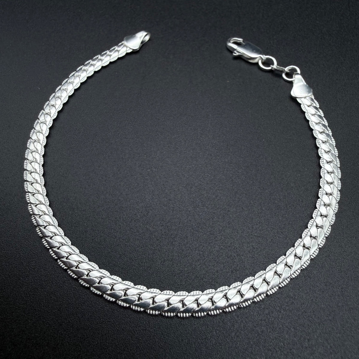 Pulsera Cubana Plata 925 - 4,5 mm