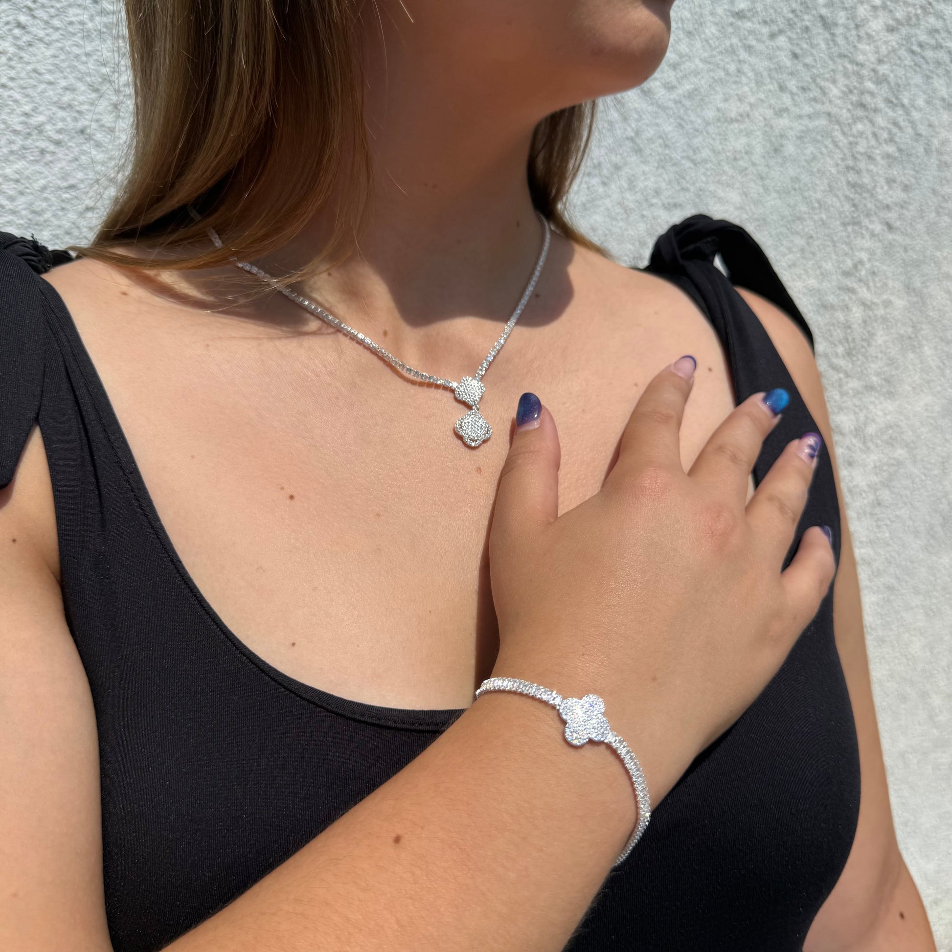 Pulsera Van Cleef Tennis en Plata 925 – Silver Ice 03