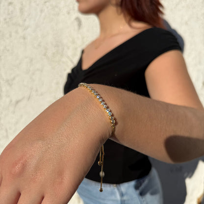 Pulsera Tennis Oro – Silver Ice 04