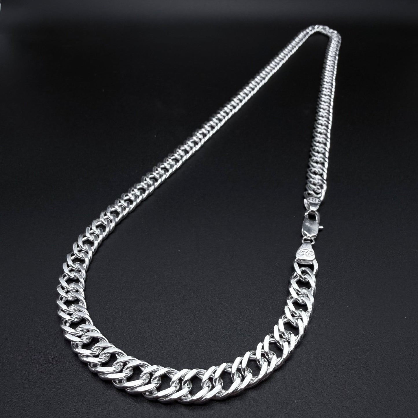 Cadena Triple Grumet 9mm – Silver Ice 05