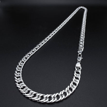 Cadena Triple Grumet 9mm – Silver Ice 05