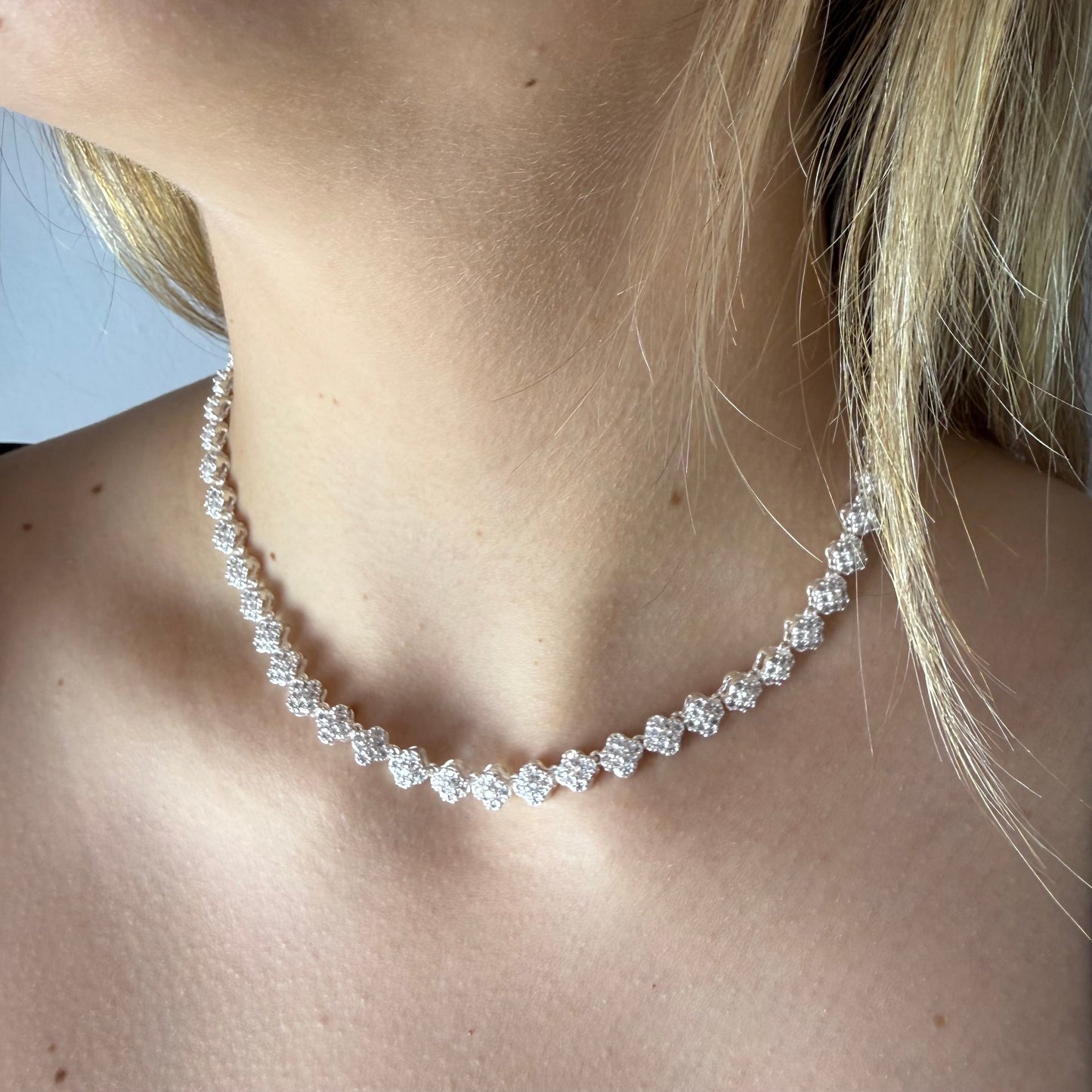 Collar Van Cleef micro circones – Silver Ice 03