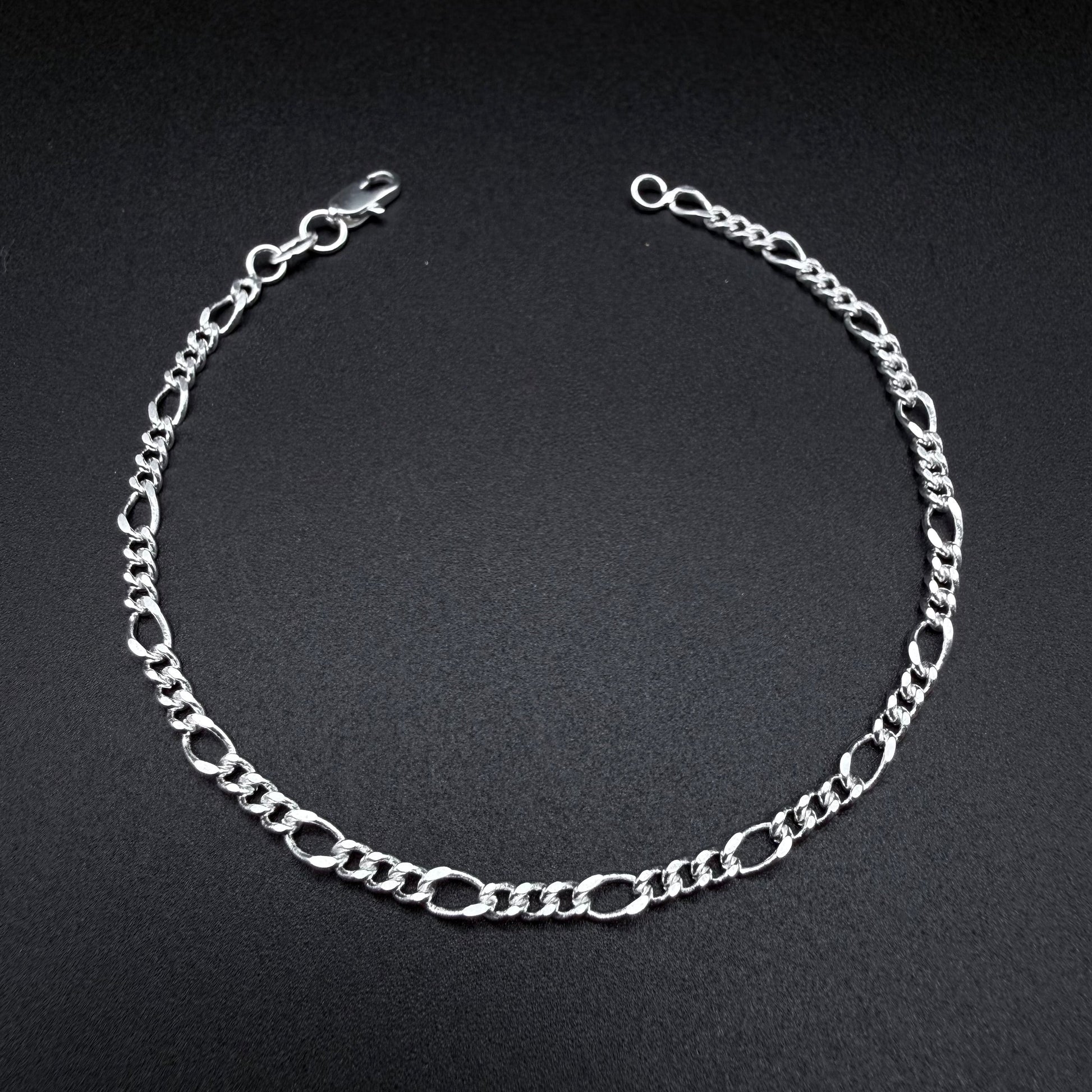 Pulsera Fígaro 3,5mm – Silver Ice 04