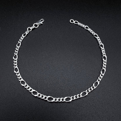 Pulsera Fígaro 3,5mm – Silver Ice 04