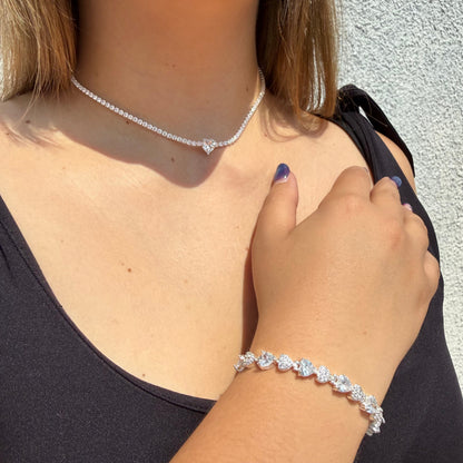 Pulsera Crystal Love Plata – Silver Ice 04