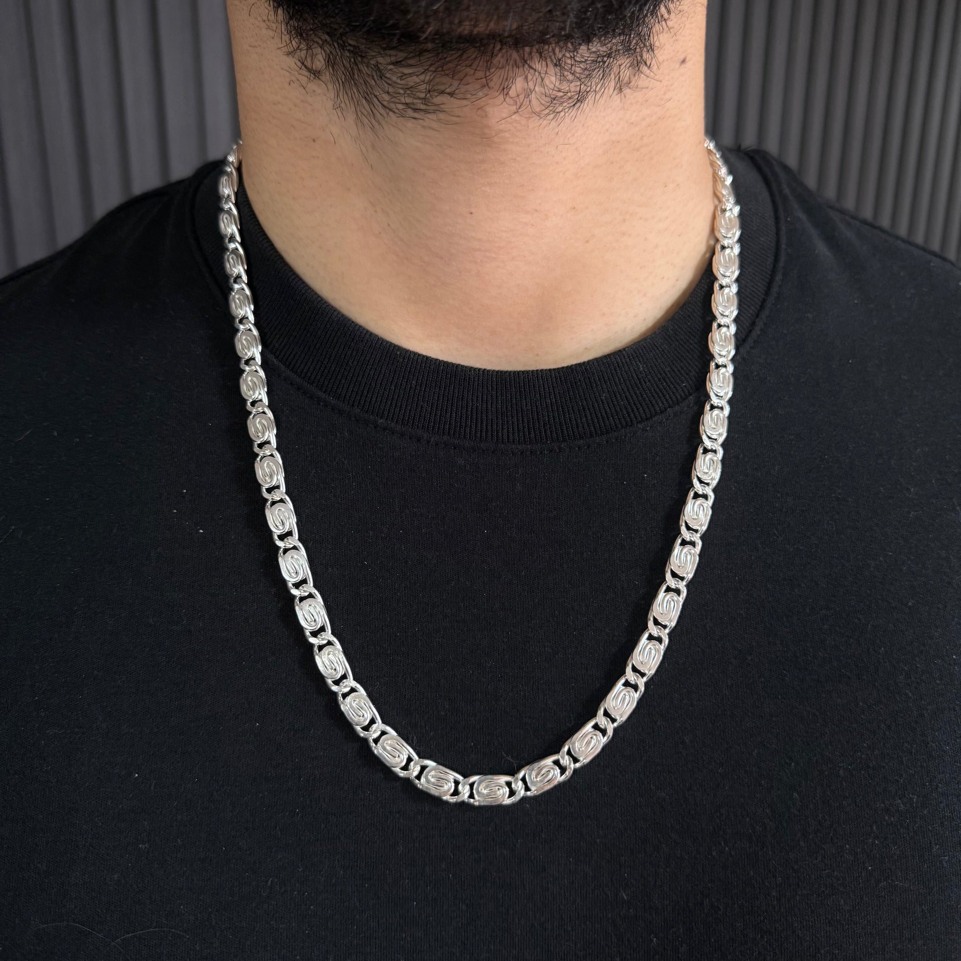 Cadena Caracol - 7mm – Silver Ice 02