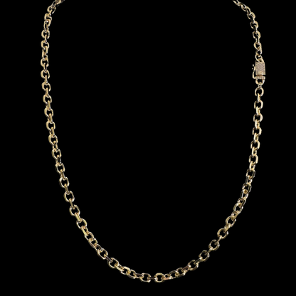 Cadena Rolo Limada Oro – 6mm – Silver Ice 03