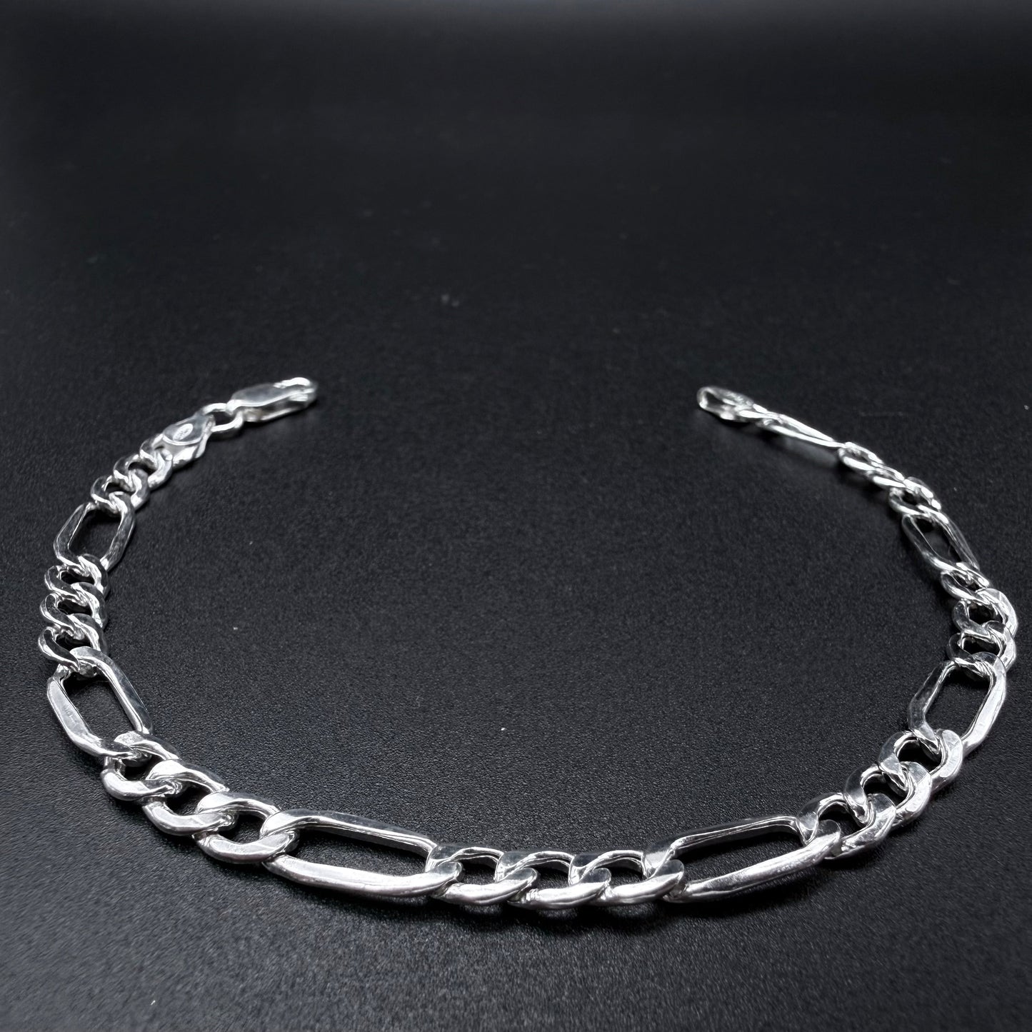 Pulsera Fígaro 5mm Inflada - Plata 925 Italy – Silver Ice 03