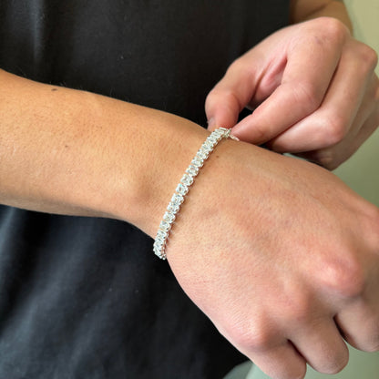 Pulsera Tennis con Circones 5mm – Silver Ice 02