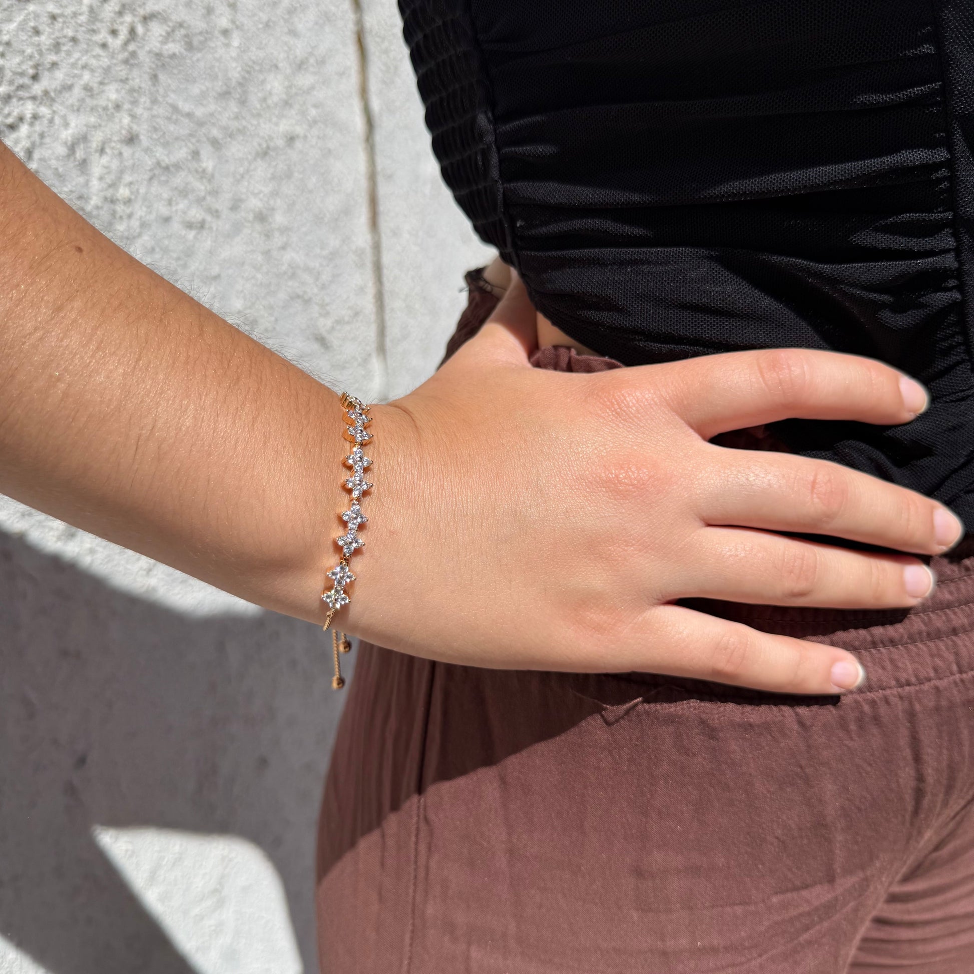 Pulsera Jardín Dorado - Oro Rosa – Silver Ice 04
