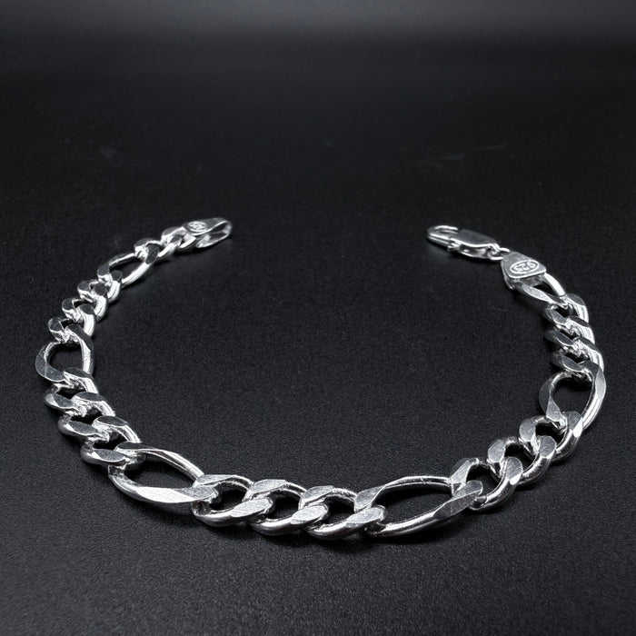 Pulsera Fígaro Plata 925 - 8mm – Silver Ice 01