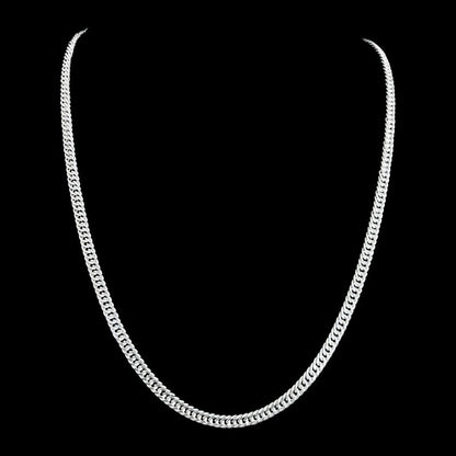 Cadena Triple Grumet 4mm – Silver Ice 01
