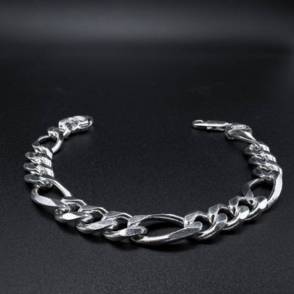 Pulsera Fígaro Plata 925 - 10 mm – Silver Ice 04