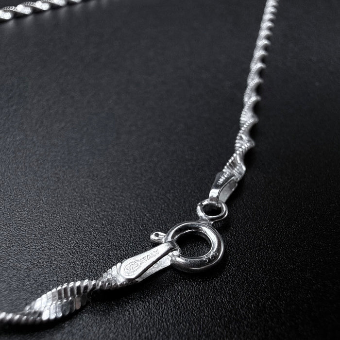 Cadena Espiral 2,5mm - Plata 925 Italy – Silver Ice 02