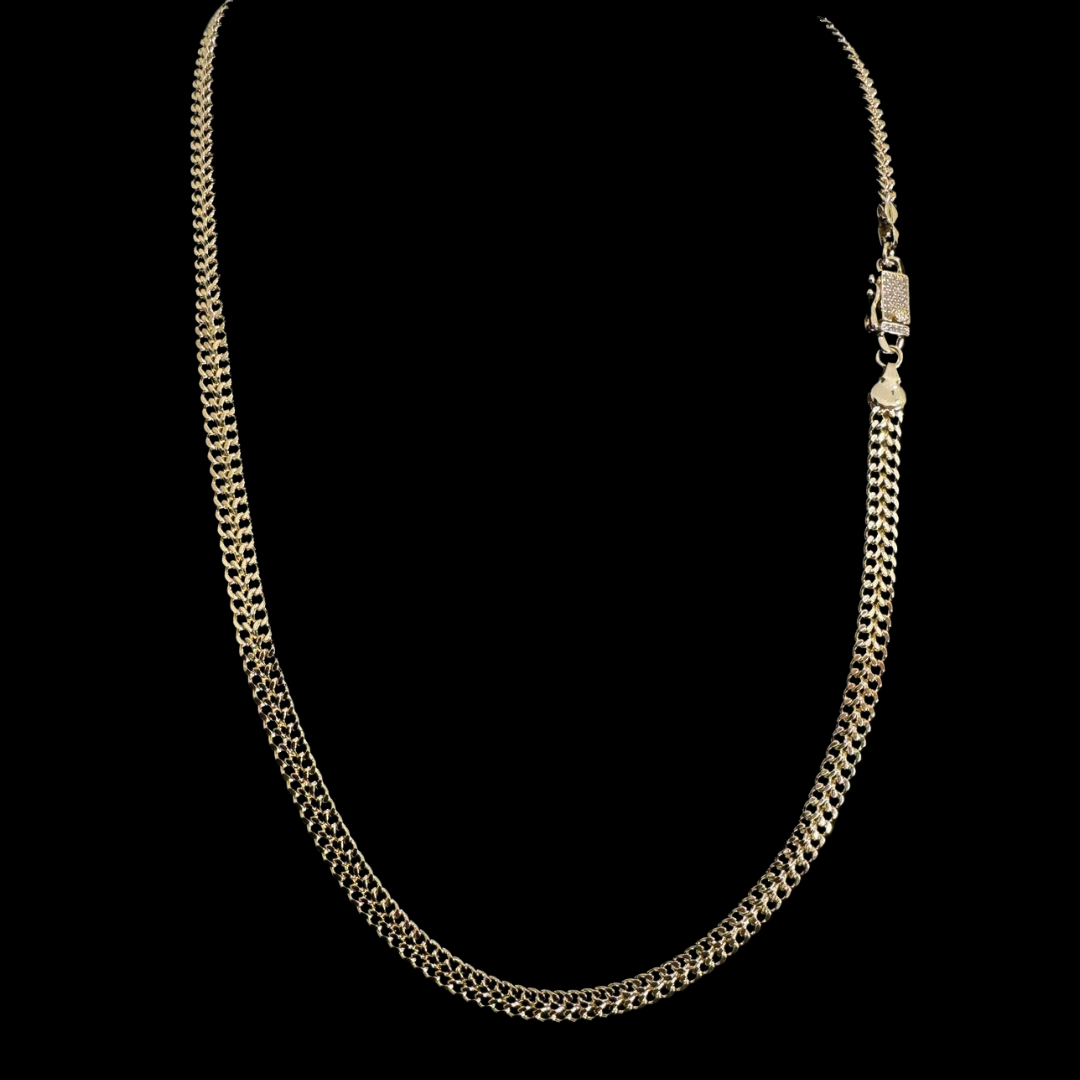 Cadena Tejido Chino Oro – 6 mm – Silver Ice 03